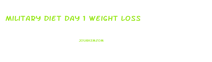 Military Diet Day 1 Weight Loss