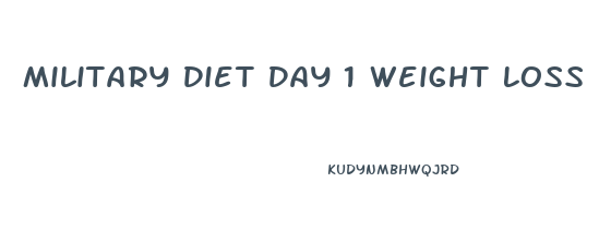 Military Diet Day 1 Weight Loss