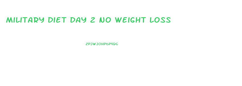 Military Diet Day 2 No Weight Loss