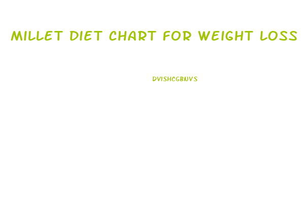 Millet Diet Chart For Weight Loss