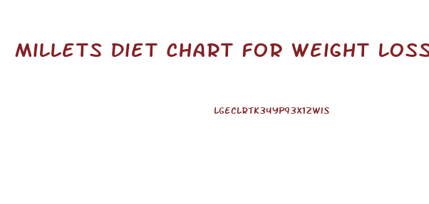 Millets Diet Chart For Weight Loss