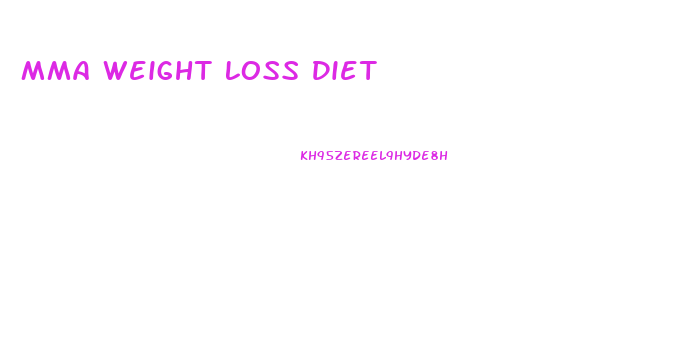 Mma Weight Loss Diet