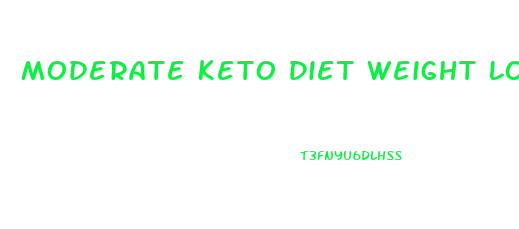 Moderate Keto Diet Weight Loss