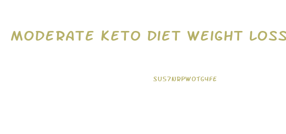 Moderate Keto Diet Weight Loss