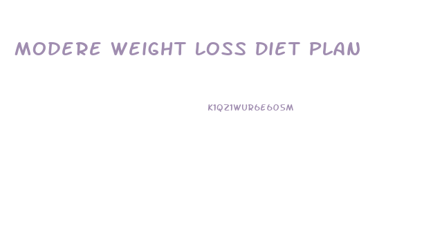 Modere Weight Loss Diet Plan