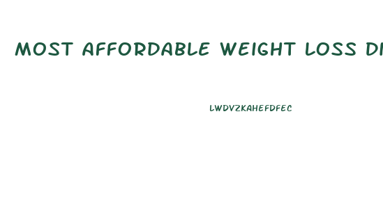 Most Affordable Weight Loss Diet