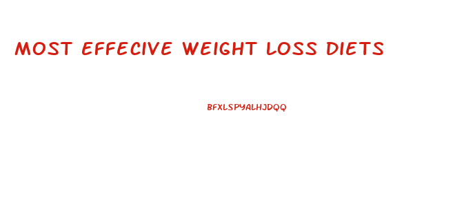 Most Effecive Weight Loss Diets