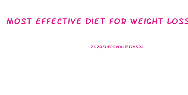 Most Effective Diet For Weight Loss For Female