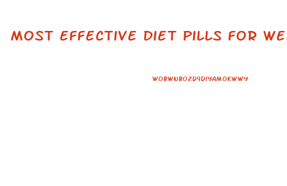 Most Effective Diet Pills For Weight Loss