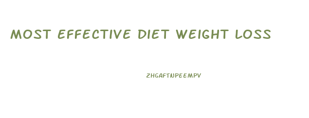 Most Effective Diet Weight Loss