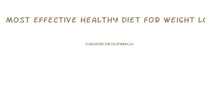 Most Effective Healthy Diet For Weight Loss