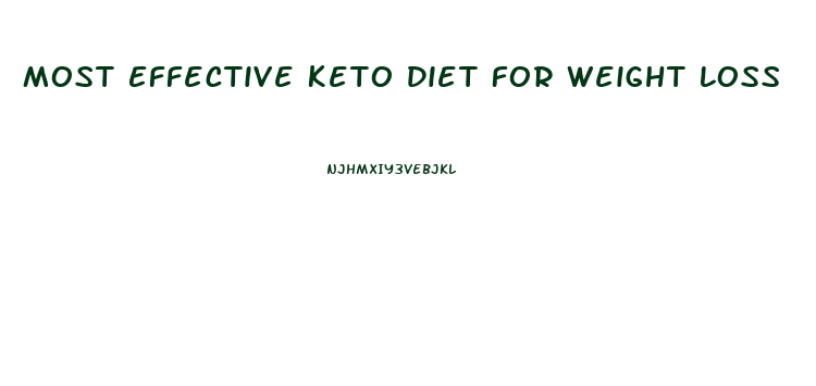 Most Effective Keto Diet For Weight Loss