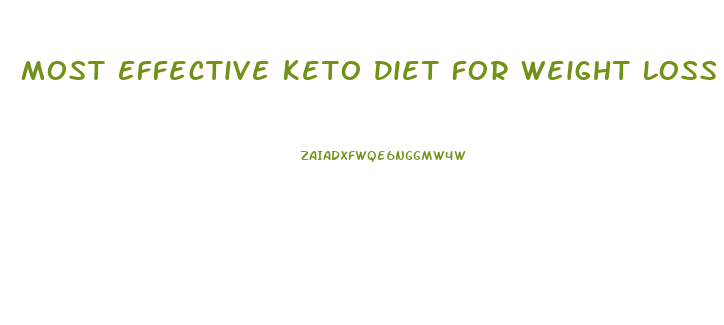 Most Effective Keto Diet For Weight Loss