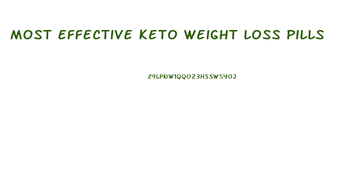 Most Effective Keto Weight Loss Pills