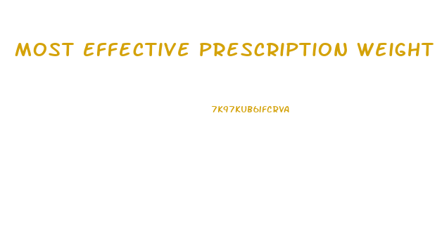 Most Effective Prescription Weight Loss Pill 2024