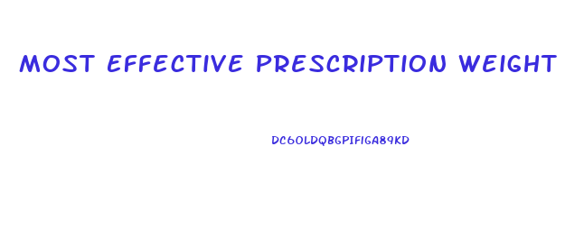 Most Effective Prescription Weight Loss Pill 2024