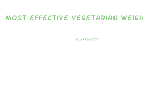 Most Effective Vegetarian Weight Loss Diet