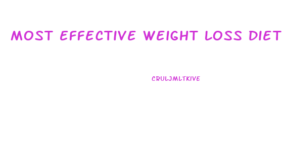 Most Effective Weight Loss Diet