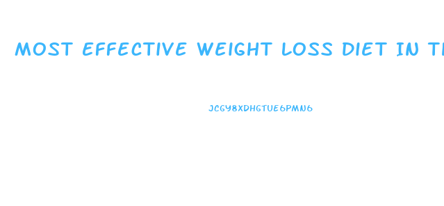 Most Effective Weight Loss Diet In The World