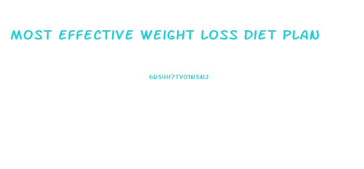 Most Effective Weight Loss Diet Plan