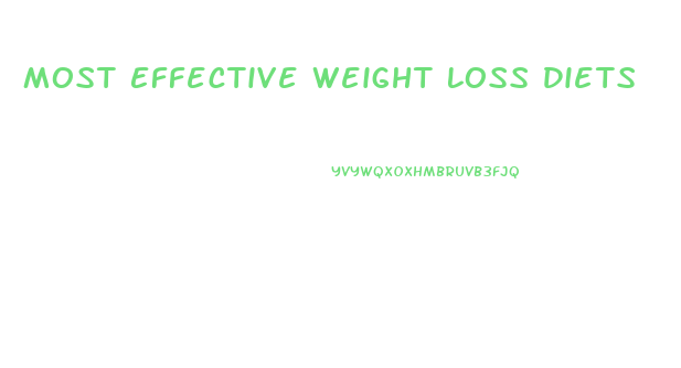 Most Effective Weight Loss Diets