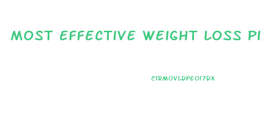 Most Effective Weight Loss Pill Without Exercise