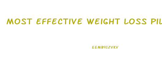 Most Effective Weight Loss Pill Without Exercise