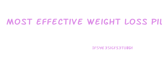 Most Effective Weight Loss Pill Without Exercise
