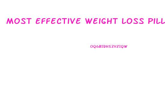 Most Effective Weight Loss Pills Fda Approved