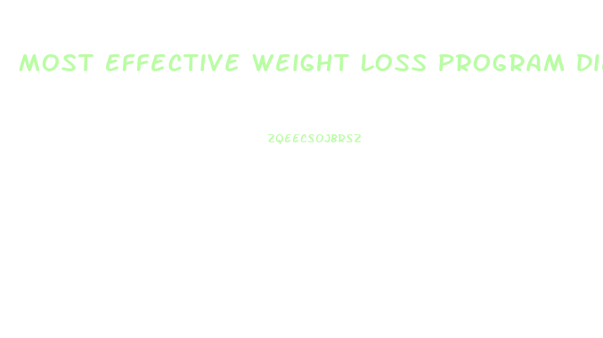 Most Effective Weight Loss Program Diet