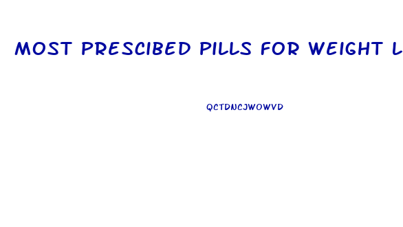 Most Prescibed Pills For Weight Loss