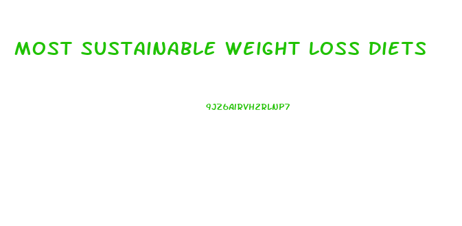 Most Sustainable Weight Loss Diets
