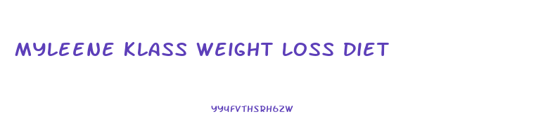 Myleene Klass Weight Loss Diet