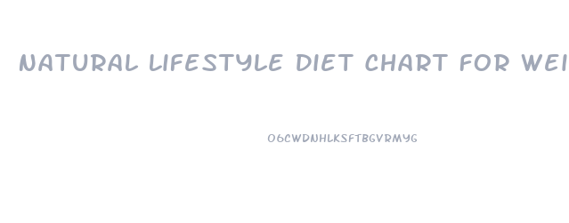 Natural Lifestyle Diet Chart For Weight Loss