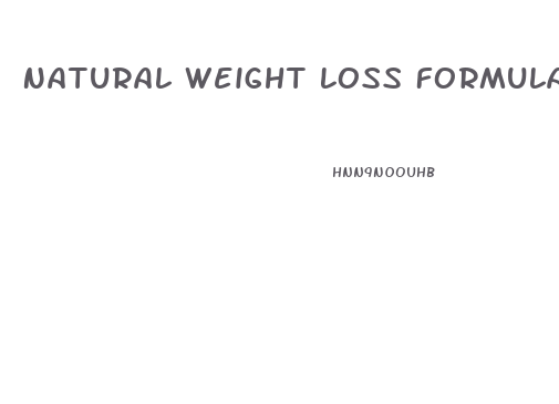 Natural Weight Loss Formula Diet Shark Tank