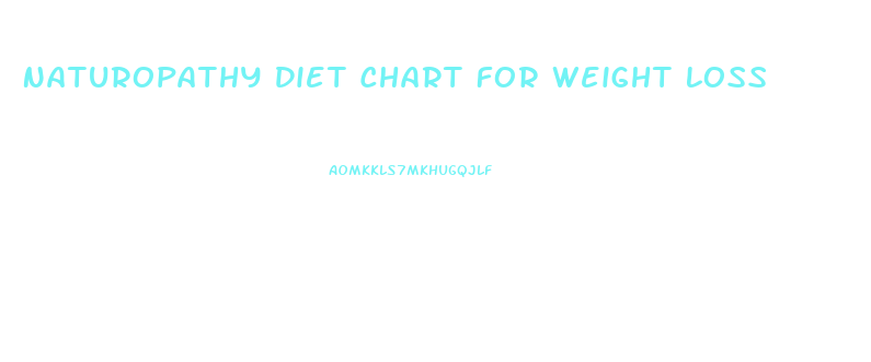 Naturopathy Diet Chart For Weight Loss