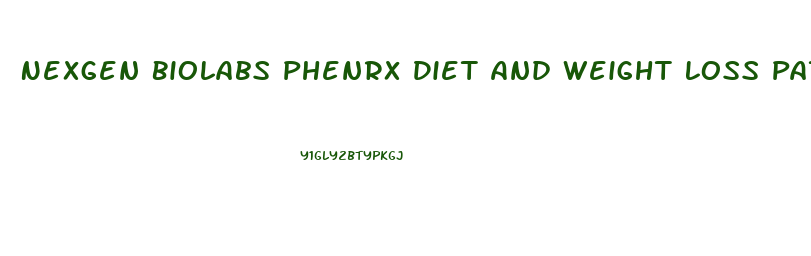 Nexgen Biolabs Phenrx Diet And Weight Loss Patches