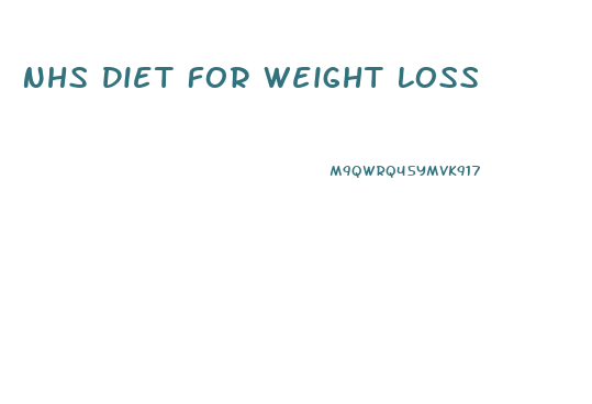 Nhs Diet For Weight Loss