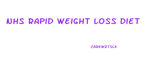 Nhs Rapid Weight Loss Diet