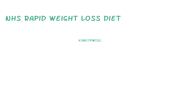 Nhs Rapid Weight Loss Diet