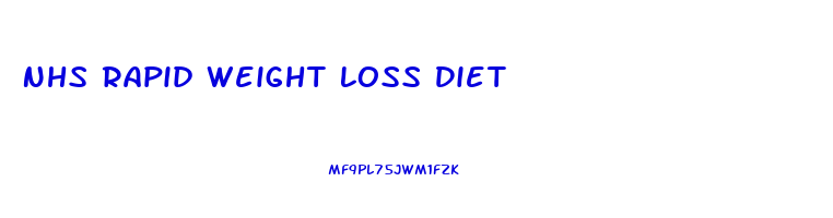 Nhs Rapid Weight Loss Diet