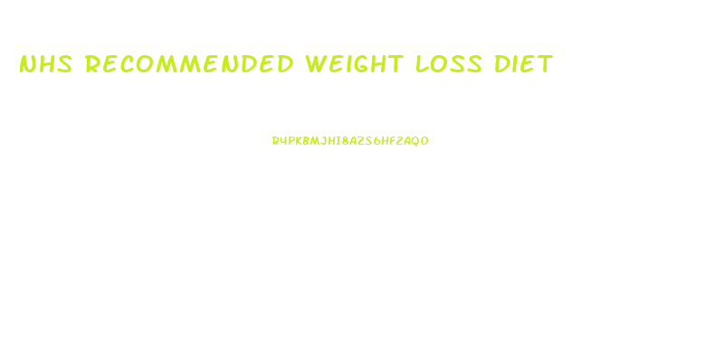 Nhs Recommended Weight Loss Diet