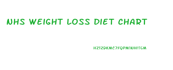 Nhs Weight Loss Diet Chart