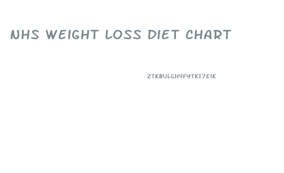 Nhs Weight Loss Diet Chart