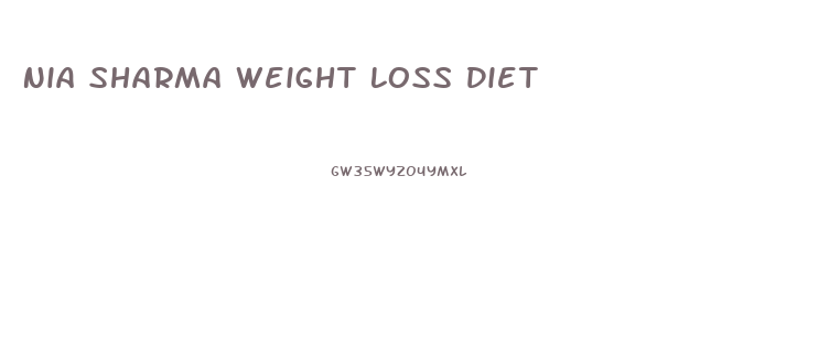 Nia Sharma Weight Loss Diet