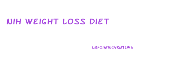 Nih Weight Loss Diet