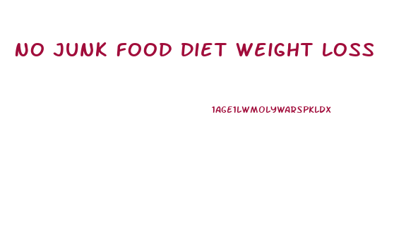 No Junk Food Diet Weight Loss