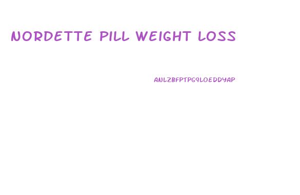 Nordette Pill Weight Loss