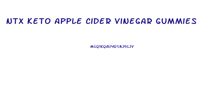 Ntx Keto Apple Cider Vinegar Gummies