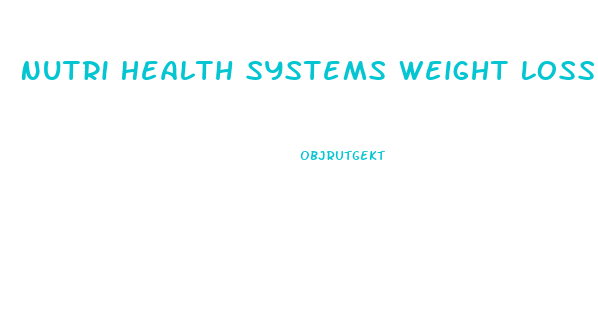 Nutri Health Systems Weight Loss Diet
